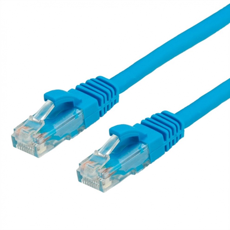 Cablu de retea RJ45 cat. 6A UTP 1m Albastru, Value 21.99.1451 conectica.ro